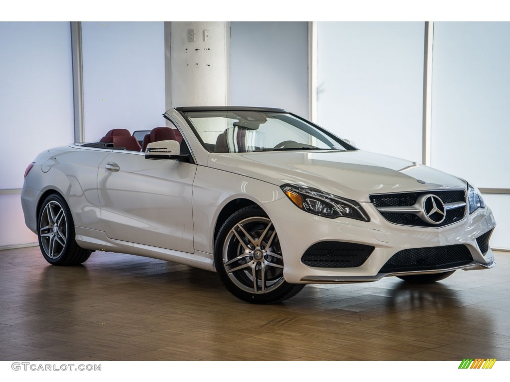 2016 E 400 Cabriolet - designo Diamond White Metallic / Red/Black photo #12