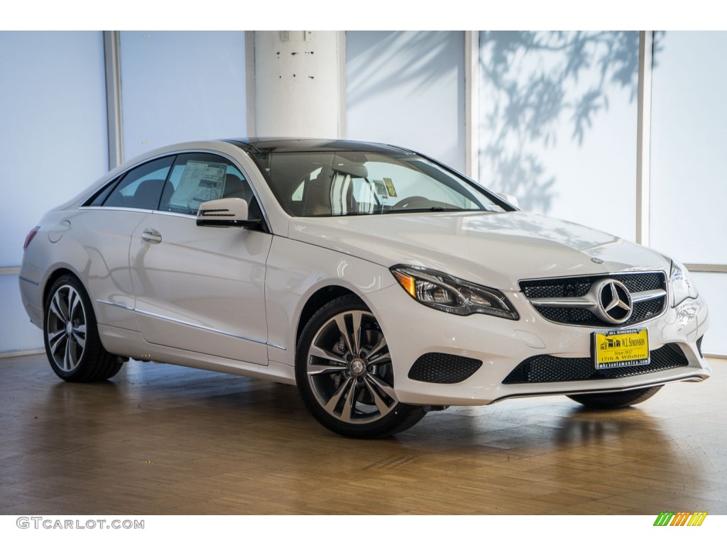 2016 E 400 Coupe - Polar White / Natural Beige/Black photo #12