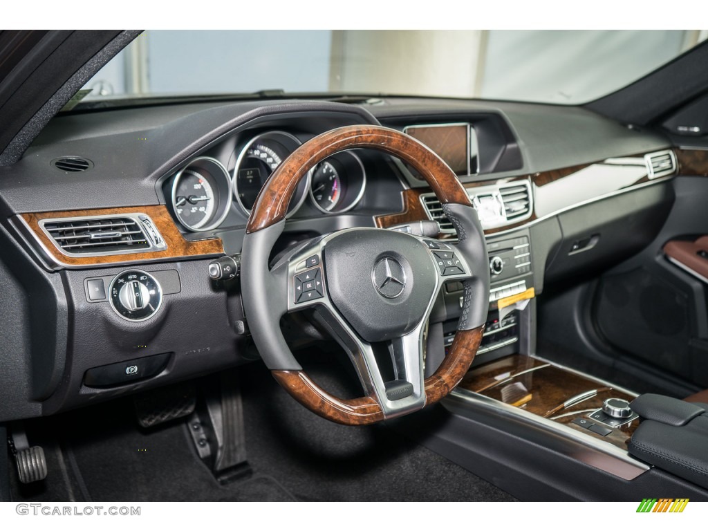 2016 Mercedes-Benz E 350 4Matic Wagon Chestnut Brown/Black Dashboard Photo #108797358