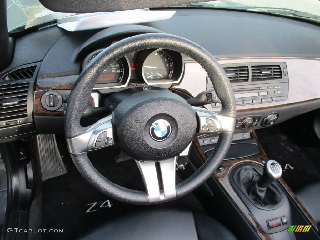 2007 Z4 3.0si Roadster - Stratus Grey Metallic / Black photo #14