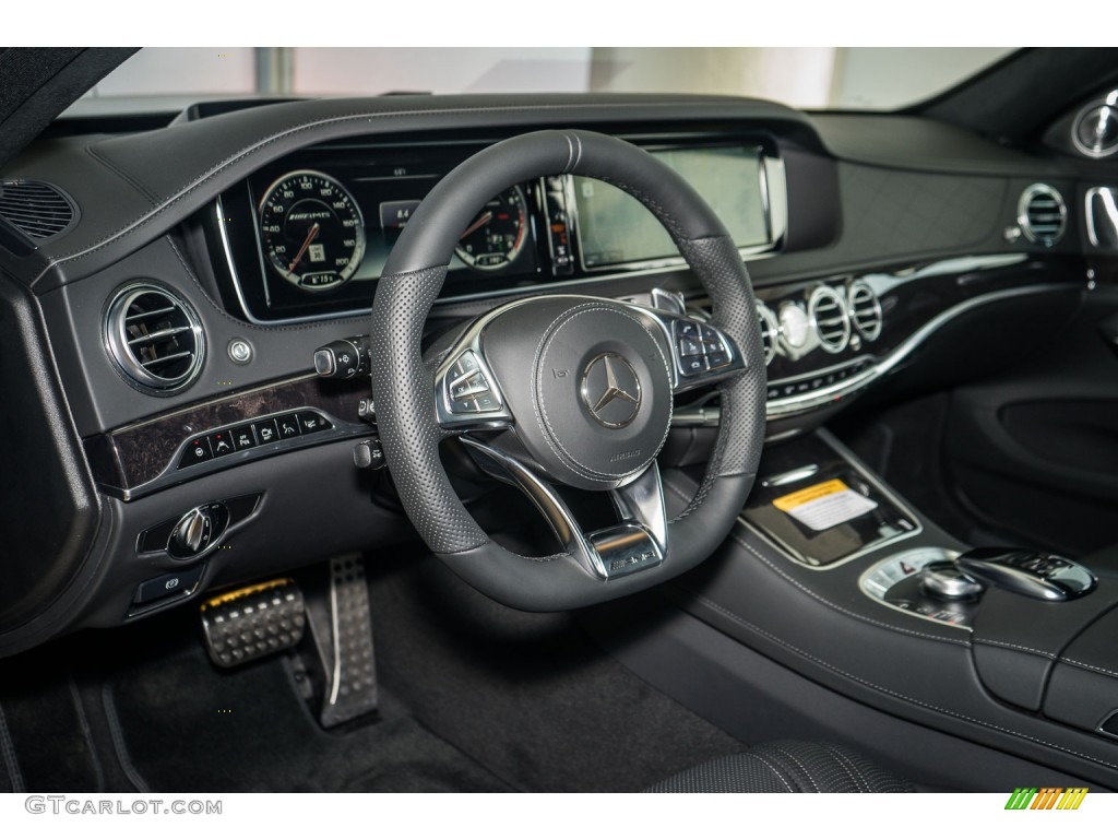 Black Interior 2016 Mercedes-Benz S 63 AMG 4Matic Sedan Photo #108799443