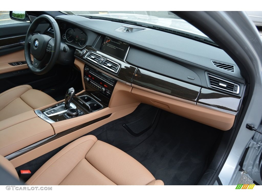 Saddle/Black Interior 2015 BMW 7 Series 740Ld xDrive Sedan Photo #108799725
