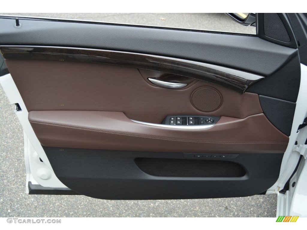 2015 BMW 5 Series 535i xDrive Gran Turismo Mocha/Black Door Panel Photo #108800046