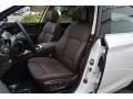 2015 BMW 5 Series Mocha/Black Interior Front Seat Photo