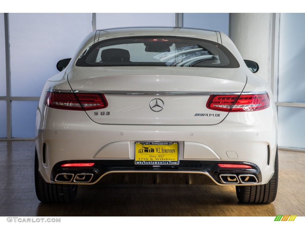 2016 S 63 AMG 4Matic Coupe - designo Diamond White Metallic / designo Black photo #4