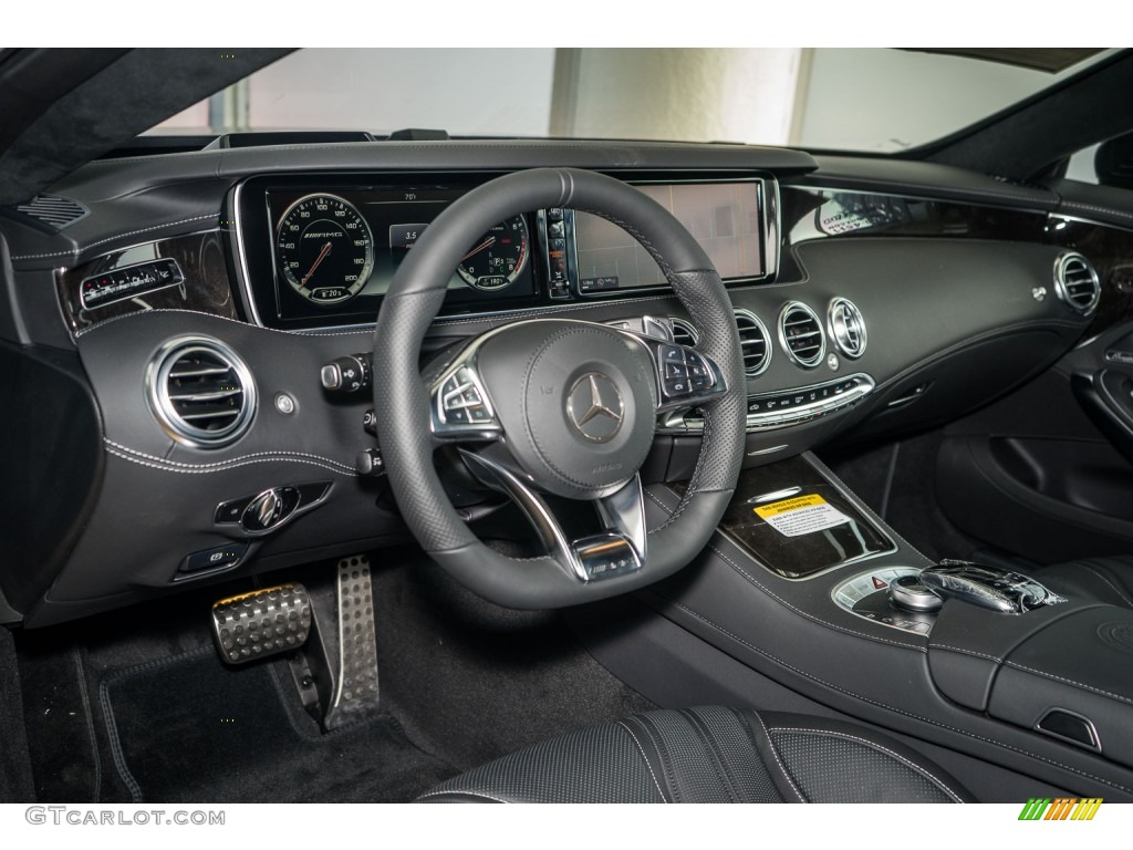 designo Black Interior 2016 Mercedes-Benz S 63 AMG 4Matic Coupe Photo #108801165
