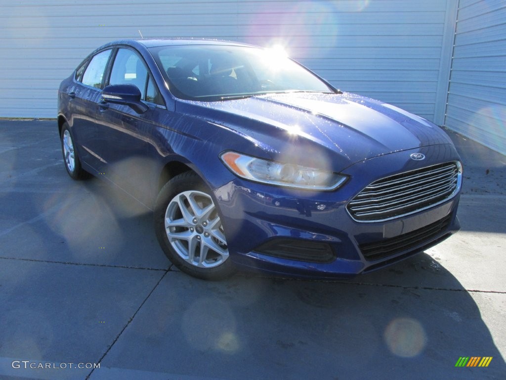 2016 Fusion SE - Deep Impact Blue Metallic / Charcoal Black photo #1