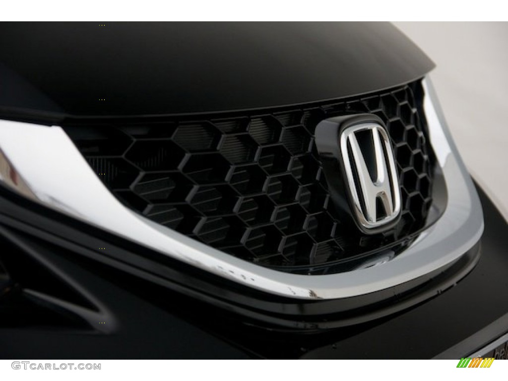 2015 Civic EX-L Sedan - Crystal Black Pearl / Black photo #7