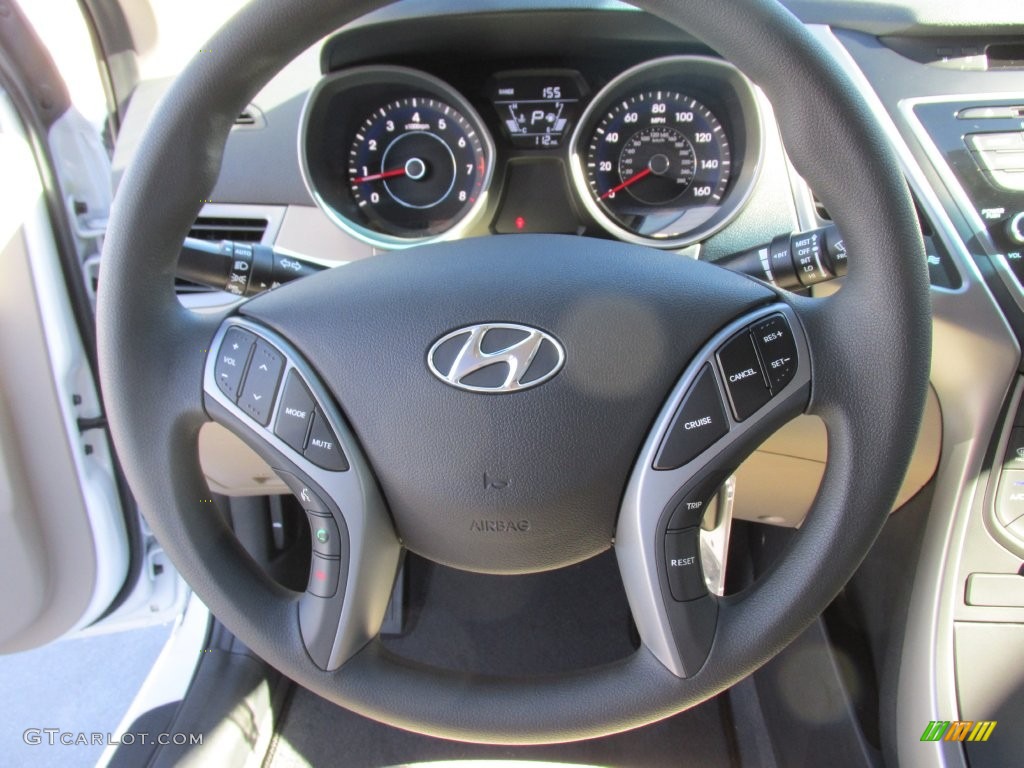 2016 Elantra SE - White / Beige photo #28