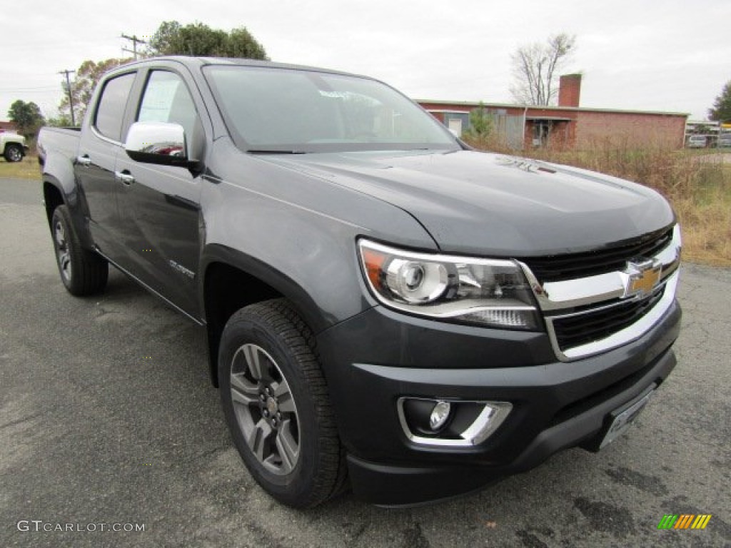 Cyber Gray Metallic 2016 Chevrolet Colorado LT Crew Cab 4x4 Exterior Photo #108804279