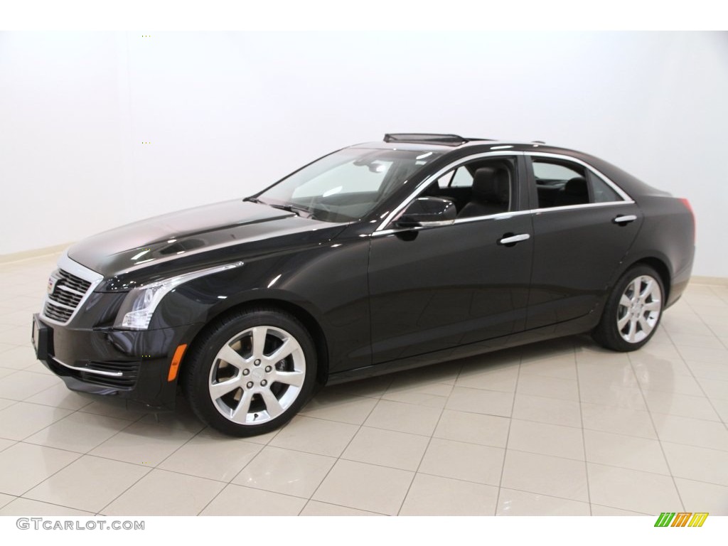 Stellar Black Metallic 2016 Cadillac ATS 2.0T Luxury AWD Sedan Exterior Photo #108805476