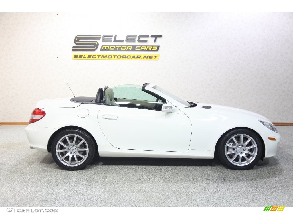 2005 SLK 350 Roadster - Alabaster White / Beige photo #4