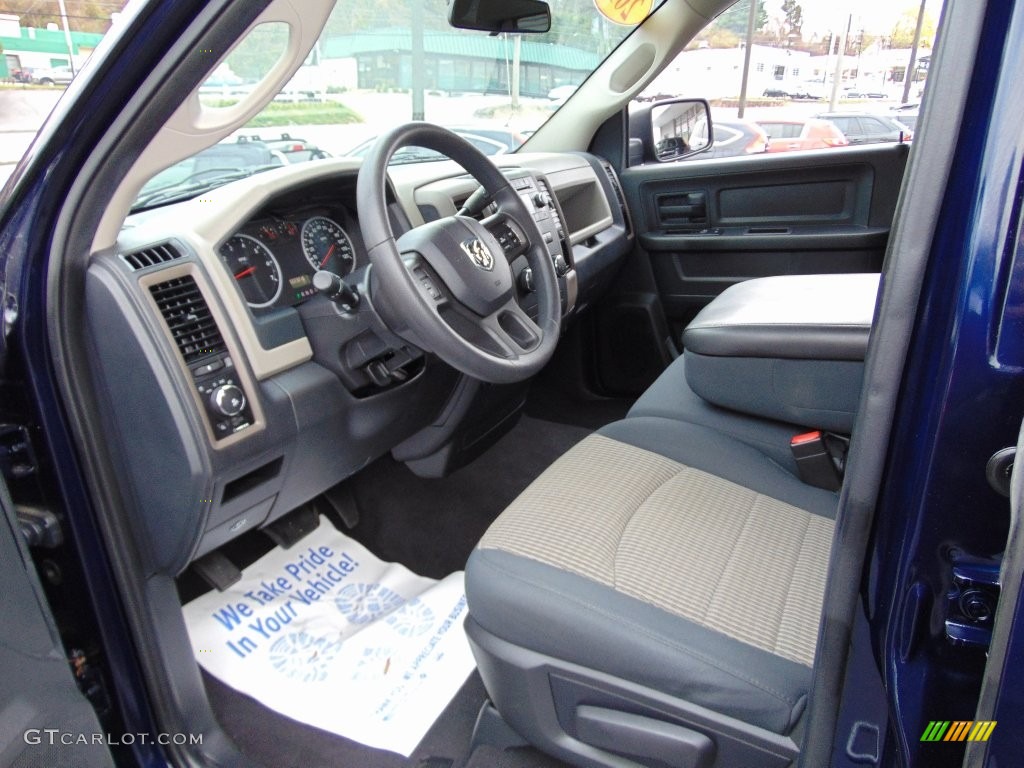 2012 Ram 1500 ST Quad Cab 4x4 - True Blue Pearl / Dark Slate Gray/Medium Graystone photo #15
