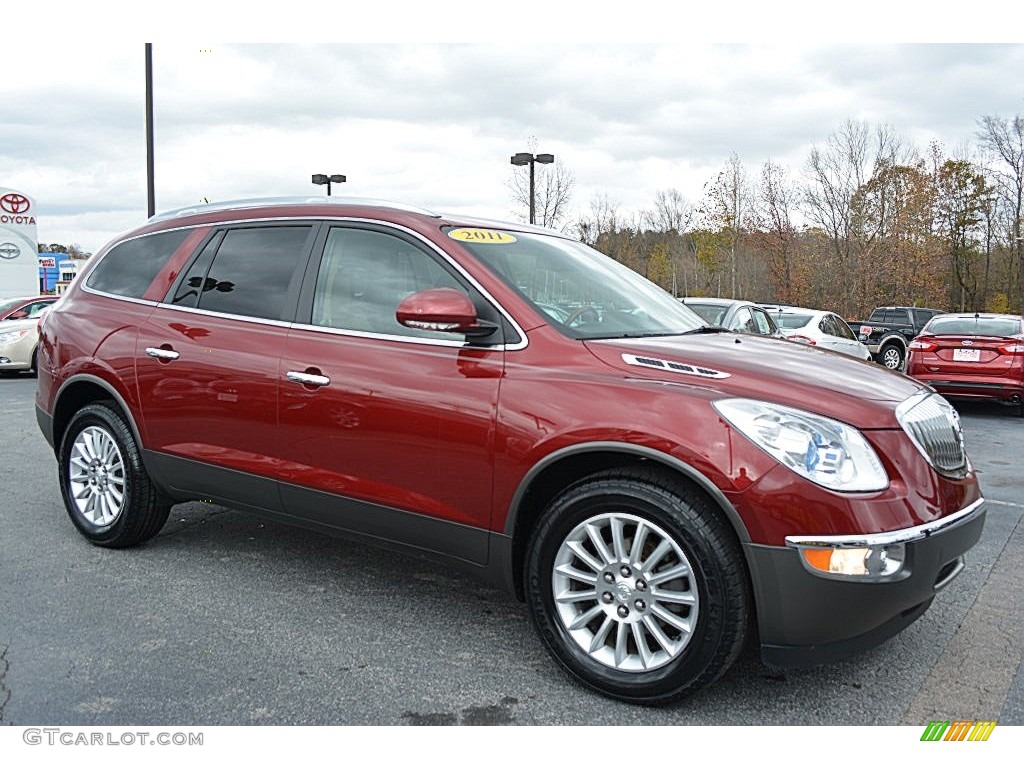 2011 Enclave CXL AWD - Red Jewel Tintcoat / Cashmere/Cocoa photo #1