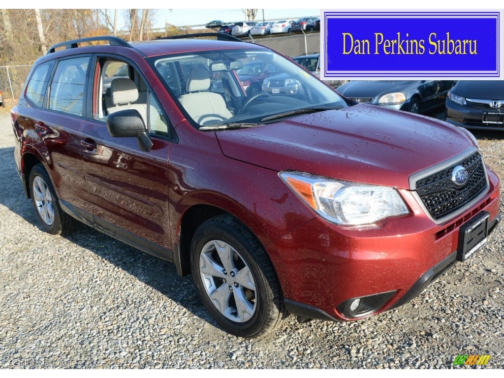 2015 Forester 2.5i - Venetian Red Pearl / Gray photo #1