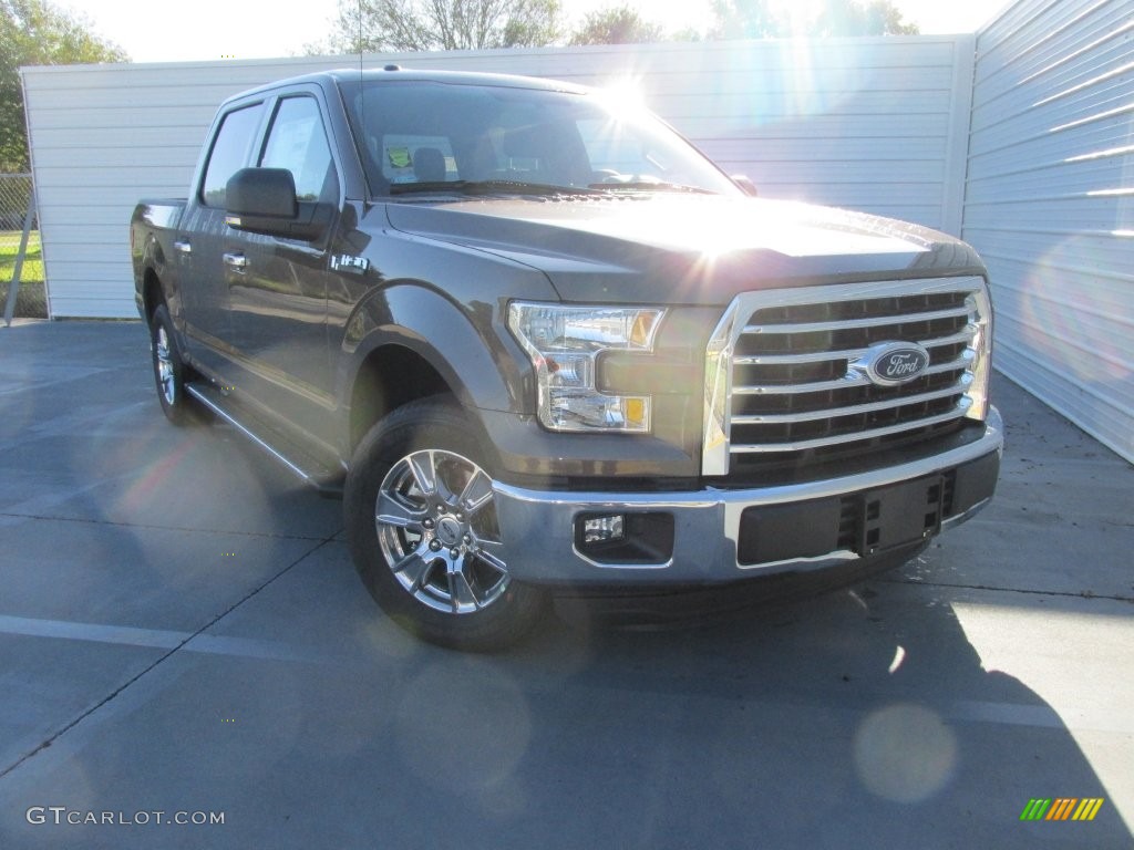 2015 F150 XLT SuperCrew - Caribou Metallic / Medium Earth Gray photo #2