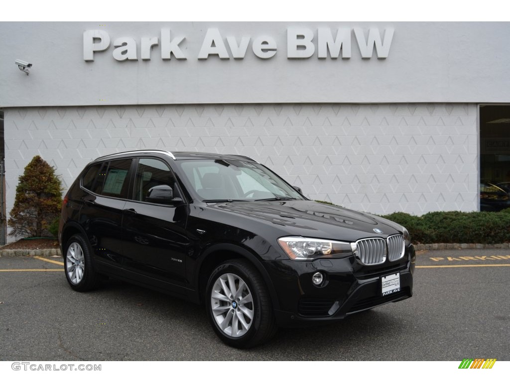 2016 X3 xDrive28i - Black Sapphire Metallic / Black photo #1