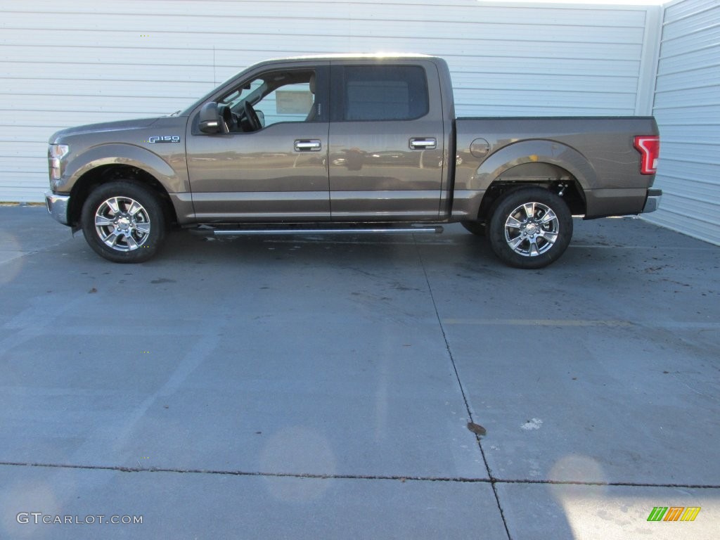 2015 F150 XLT SuperCrew - Caribou Metallic / Medium Earth Gray photo #6