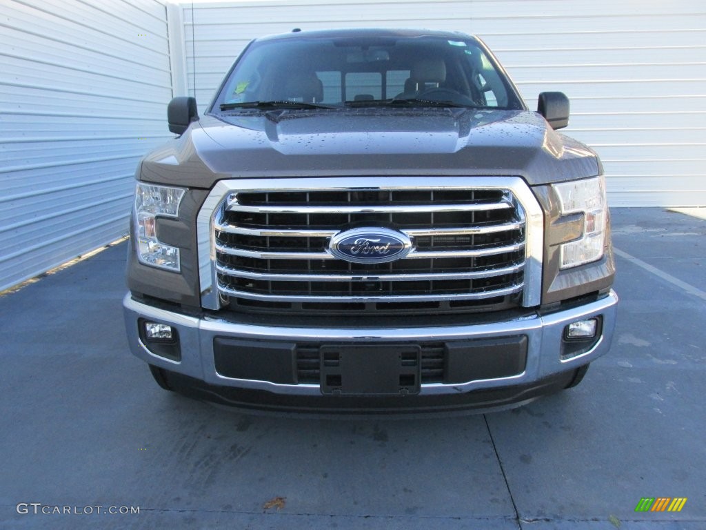 2015 F150 XLT SuperCrew - Caribou Metallic / Medium Earth Gray photo #8