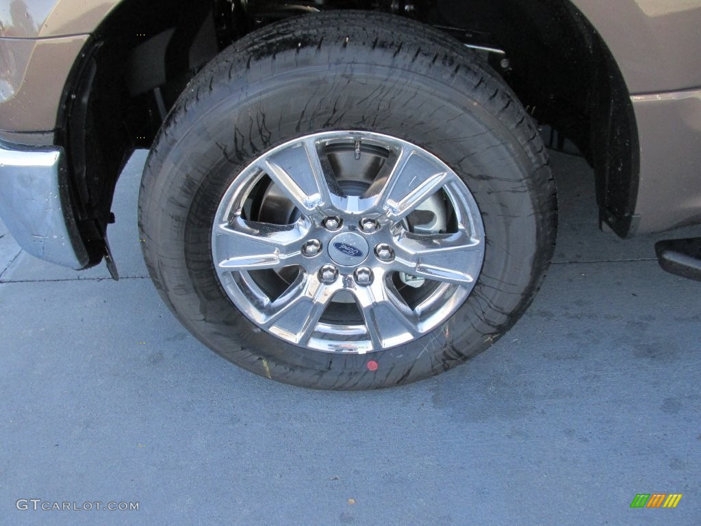 2015 F150 XLT SuperCrew - Caribou Metallic / Medium Earth Gray photo #11