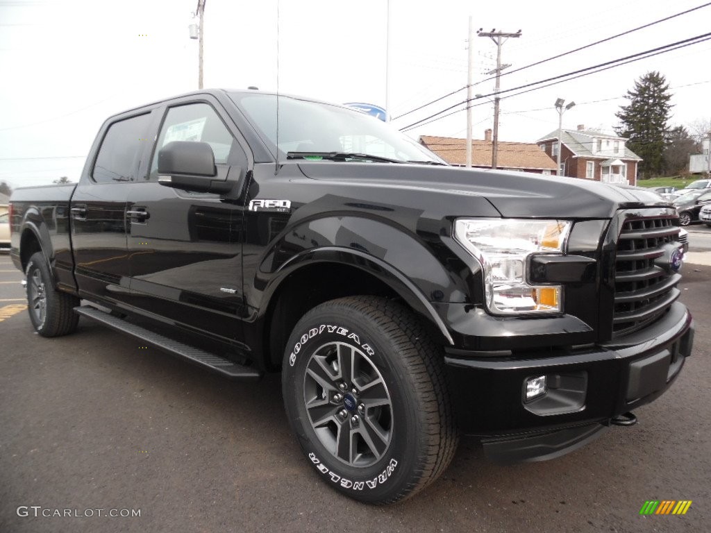 2016 F150 XLT SuperCrew 4x4 - Shadow Black / Black photo #3