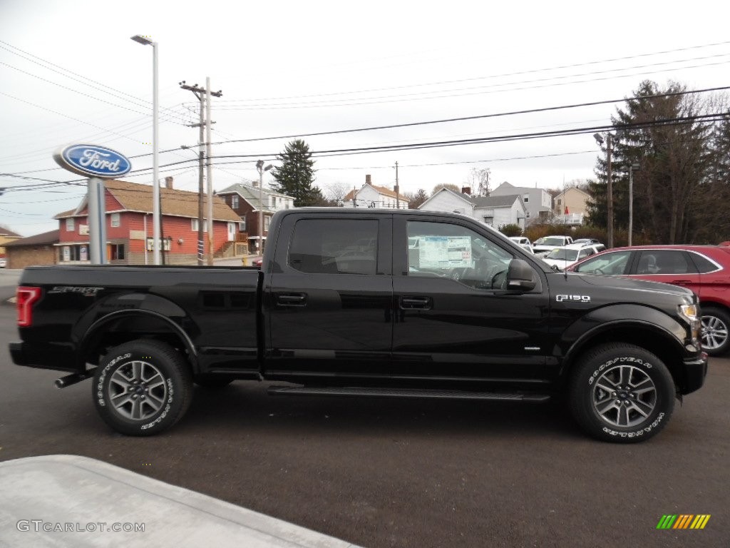 2016 F150 XLT SuperCrew 4x4 - Shadow Black / Black photo #4