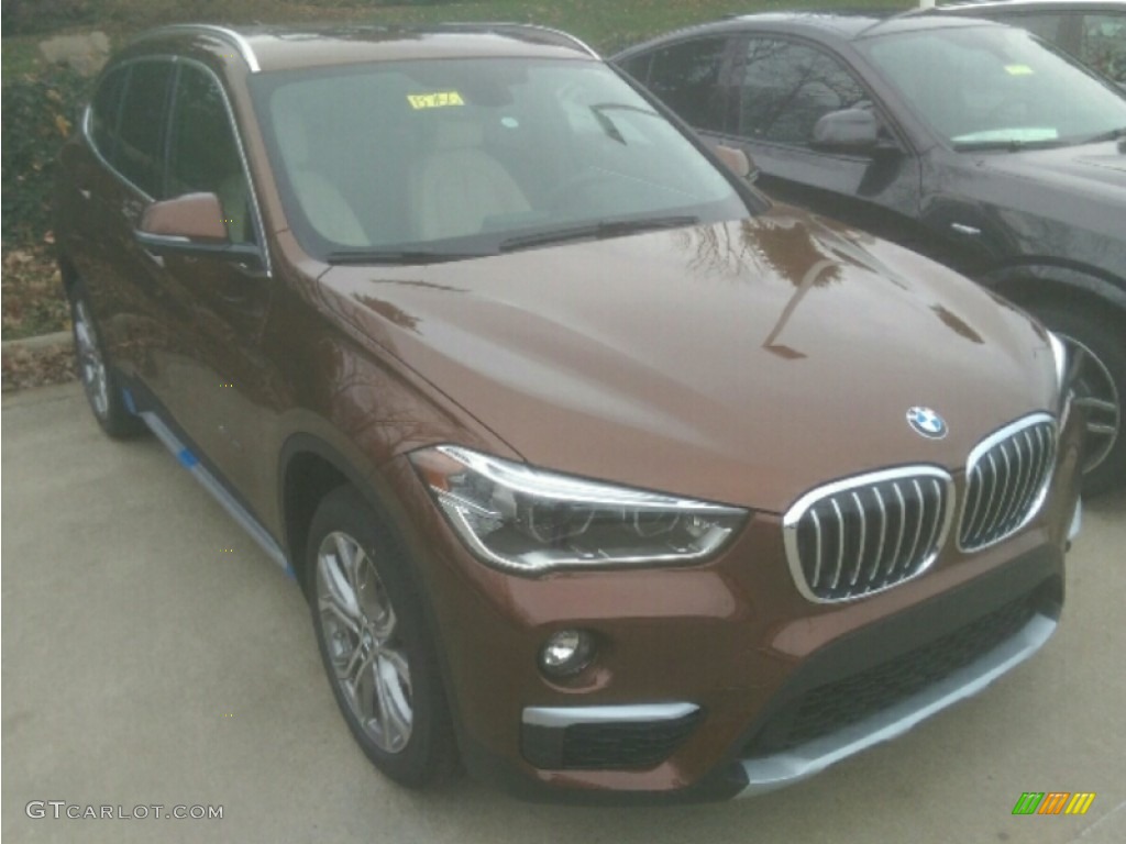 2016 X1 xDrive28i - Chestnut Bronze Metallic / Canberra Beige photo #1