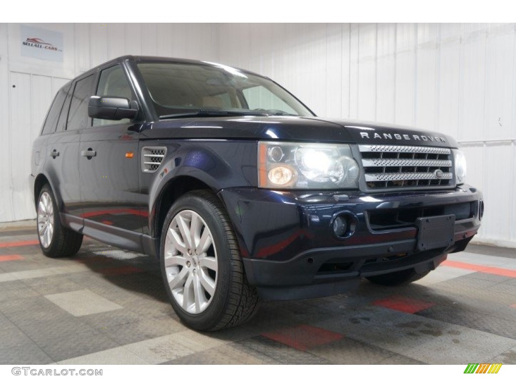 2007 Range Rover Sport Supercharged - Buckingham Blue Metallic / Ivory photo #5