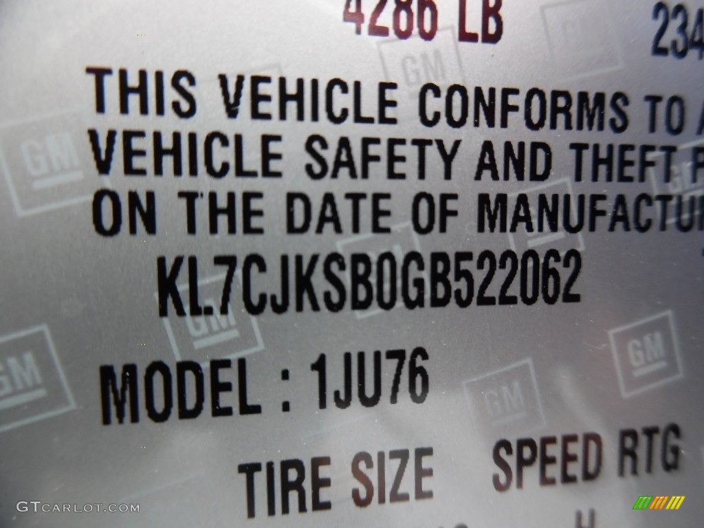 2016 Trax LS - Brilliant Blue Metallic / Jet Black photo #16