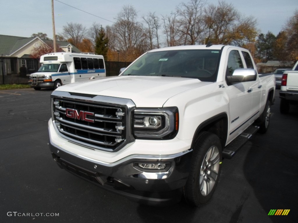 2016 Sierra 1500 SLT Double Cab 4WD - Summit White / Cocoa/Dune photo #1