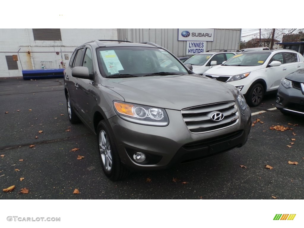 2012 Santa Fe SE V6 AWD - Mineral Gray / Gray photo #1