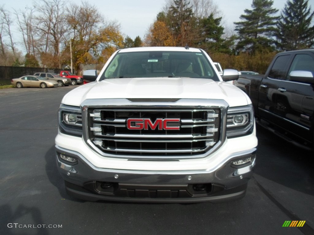2016 Sierra 1500 SLT Double Cab 4WD - Summit White / Cocoa/Dune photo #2
