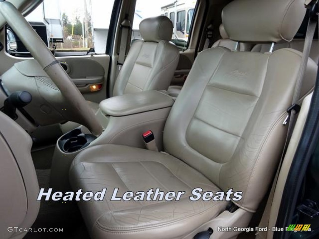 2002 F150 Lariat SuperCrew 4x4 - Dark Highland Green Metallic / Medium Parchment photo #10
