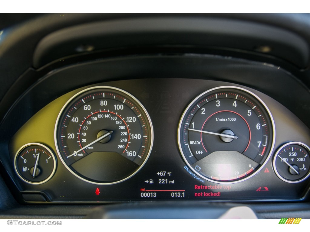 2016 BMW 4 Series 435i Convertible Gauges Photo #108819968