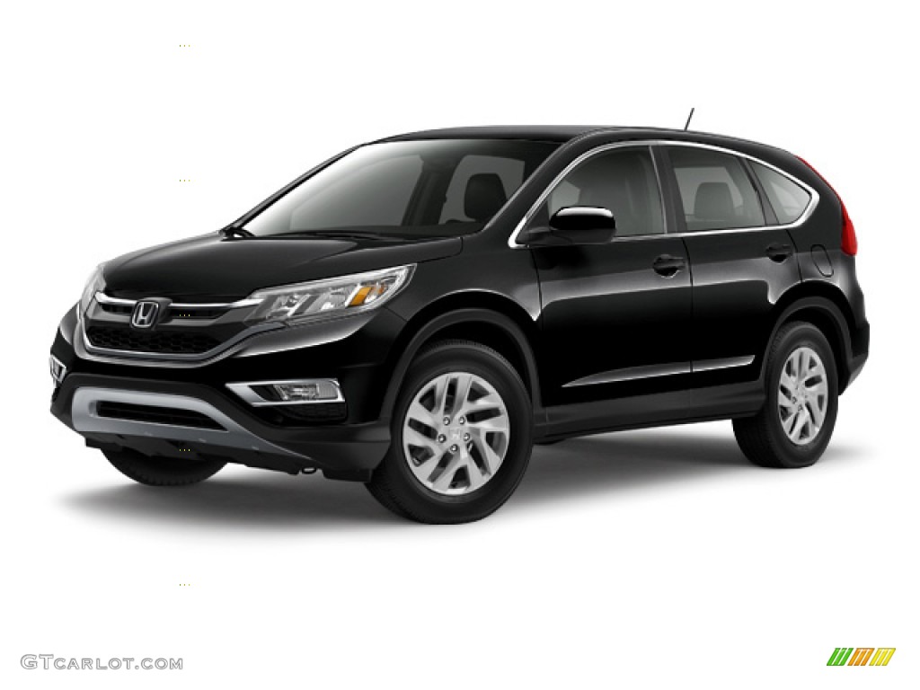 2016 CR-V EX - Crystal Black Pearl / Black photo #19
