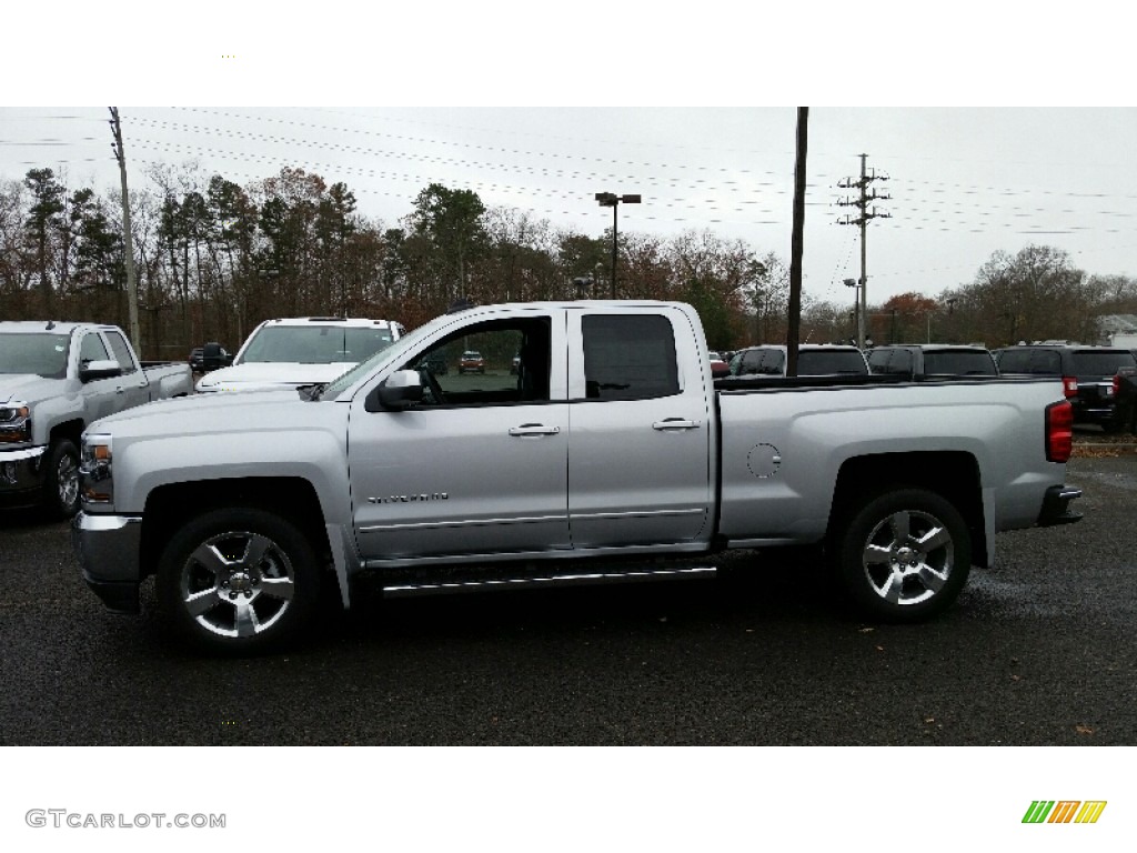 2016 Silverado 1500 LT Double Cab - Silver Ice Metallic / Jet Black photo #3