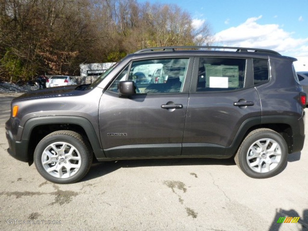 2016 Renegade Latitude 4x4 - Granite Crystal Metallic / Black/Sandstorm photo #2