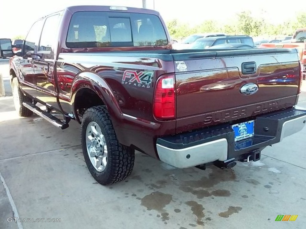 2016 F250 Super Duty Lariat Crew Cab 4x4 - Bronze Fire Metallic / Adobe photo #12