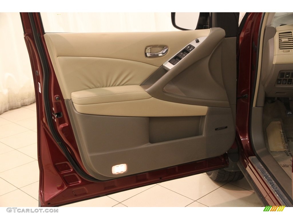 2010 Murano SL AWD - Merlot Red Metallic / Beige photo #4