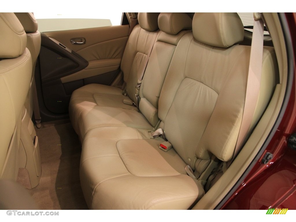 2010 Murano SL AWD - Merlot Red Metallic / Beige photo #17