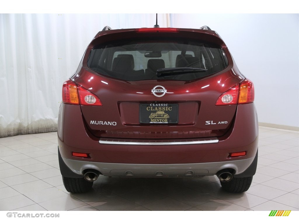 2010 Murano SL AWD - Merlot Red Metallic / Beige photo #18