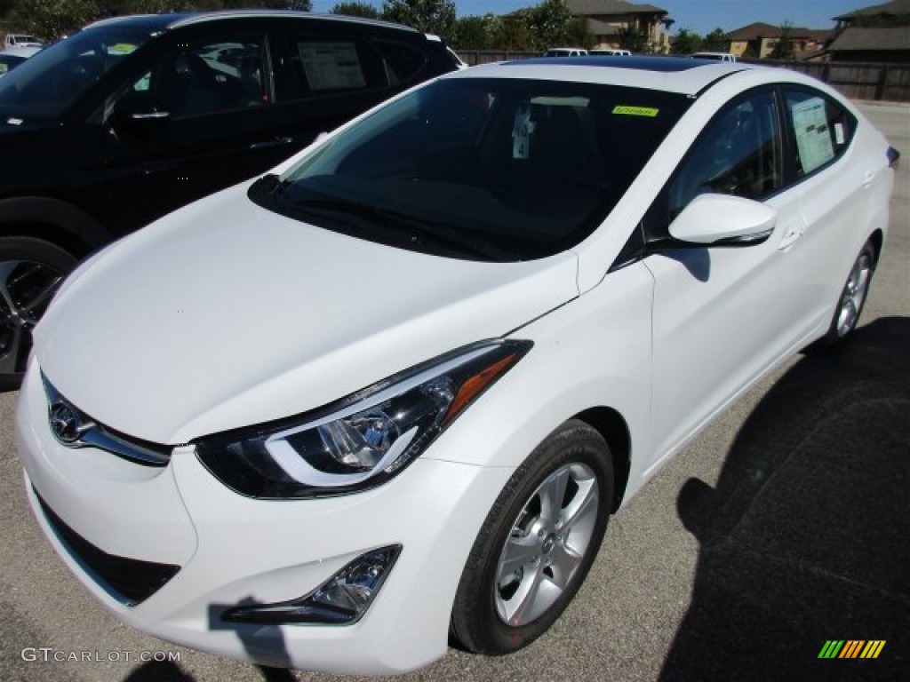 2016 Elantra Value Edition - White / Black photo #2