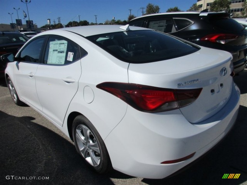 2016 Elantra Value Edition - White / Black photo #4