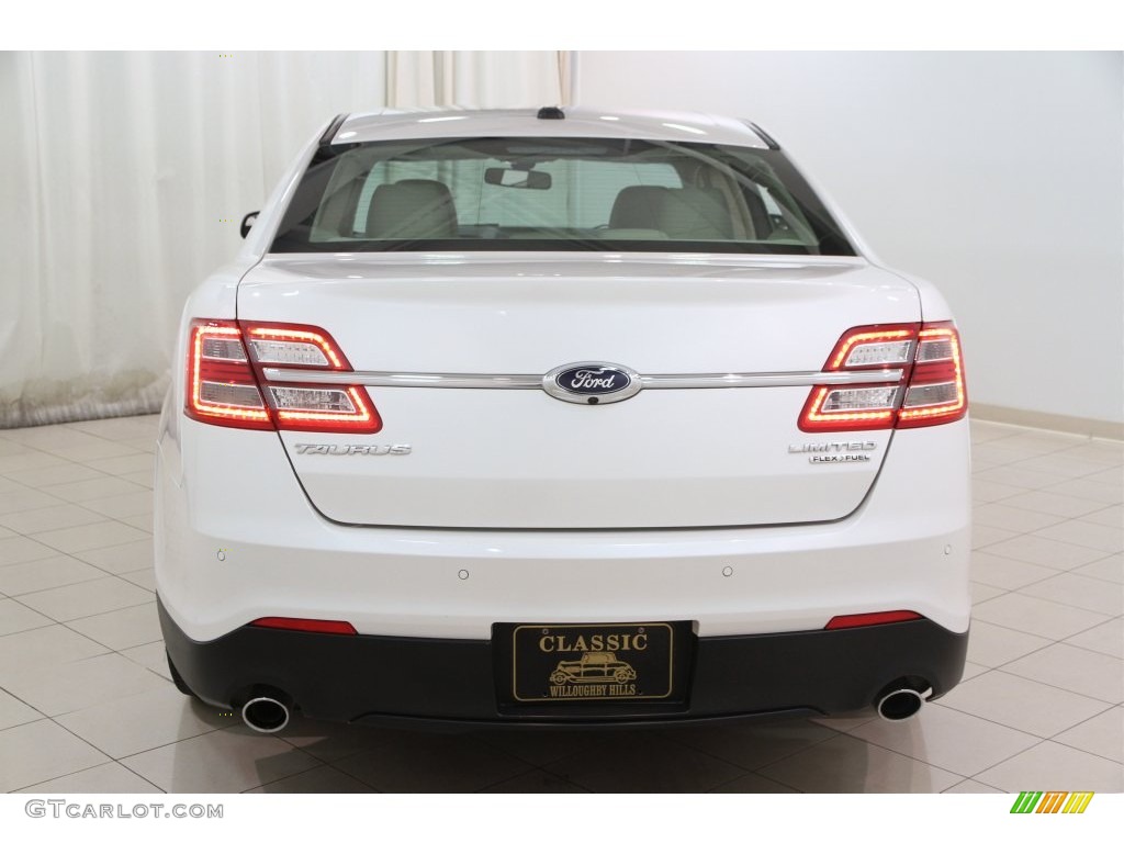 2015 Taurus Limited - White Platinum Metallic / Dune photo #18