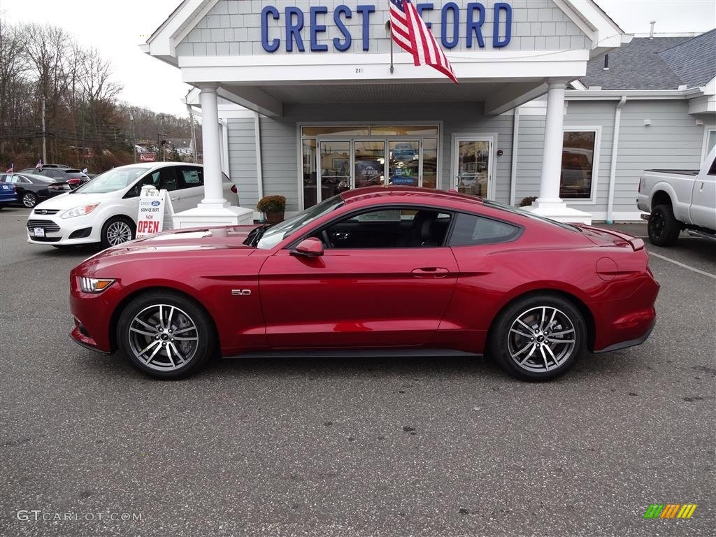 2016 Mustang GT Premium Coupe - Ruby Red Metallic / Ebony photo #4