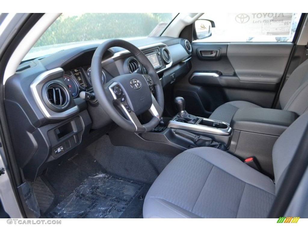 Cement Gray Interior 2016 Toyota Tacoma SR5 Double Cab 4x4 Photo #108839771