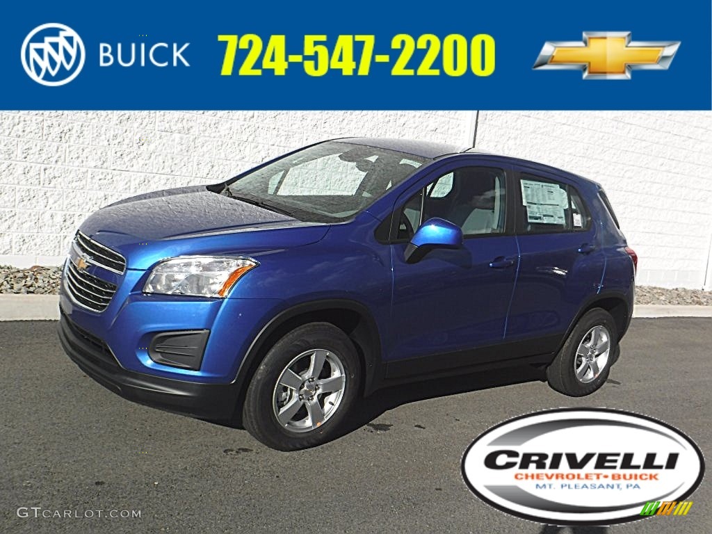 2016 Trax LS AWD - Brilliant Blue Metallic / Jet Black/Light Titanium photo #1