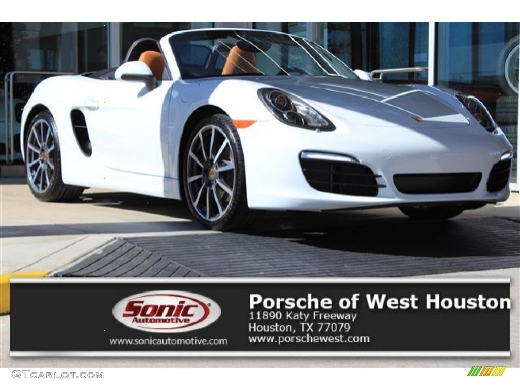 White Porsche Boxster