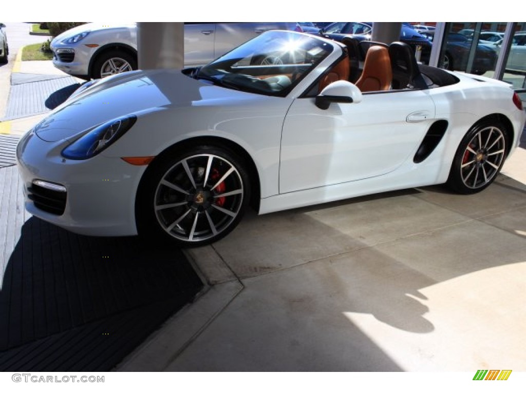 2014 Boxster S - White / Espresso/Cognac photo #12