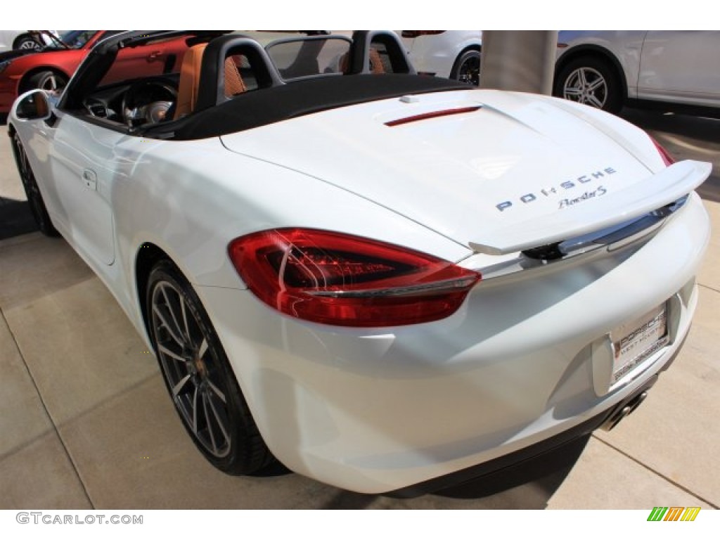 2014 Boxster S - White / Espresso/Cognac photo #14